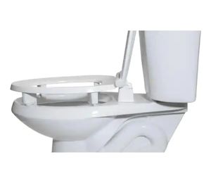 lot 206 image: CENTOCO ADA Compliant 3 in. Raised Elongated Closed Front with Cover Toilet Seat in White