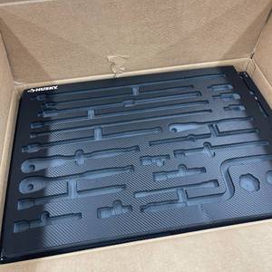 lot 131 image: Husky EVA Foam Storage Trays for 1,025-Piece Tool Set (19-Trays)