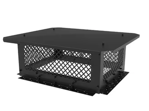 lot 129 image: 18 in. x 22 in. Black Galvanized Steel Fireplace Chimney Cap