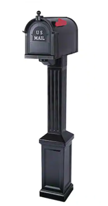 Craftsman Mailbox and Post Kit Black