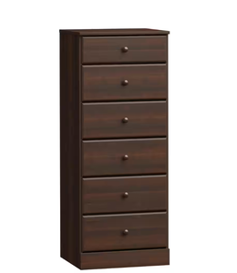 lot 171 image: Astrid Espresso 6-Drawer Dresser 20 in. Chest of Drawers