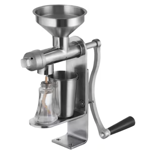 lot 181 image: Manual Oil Press Machine Stainless Steel Easy Cleaning