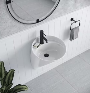 lot 193 image: Swiss Madison Calice 18 in. Wall-Mount Bathroom Sink