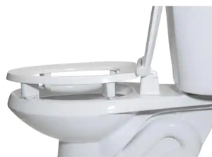 lot 199 image: ADA Compliant 3 in. Raised Elongated Closed Front with Cover Toilet Seat in White
