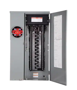 lot 210 image: Square D Homeline 200 Amp 42-Space 42-Circuit Outdoor Ring-Type Surface Mount Solar-Ready CSED Internet # 206498056 Model # SC42M200PS Store SKU # 1001615594