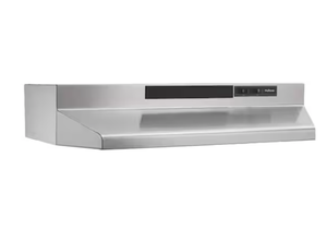 lot 234 image: Broan-NuTone RL6200 Series 24 in. Ductless Under Cabinet Range Hood with Light in Stainless Steel