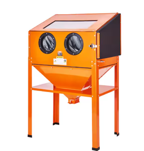 lot 238 image: VEVOR 60 Gal. Sandblasting Cabinet 40 to 120PSI Sand Blaster with Stand Blasting Gun Nozzles