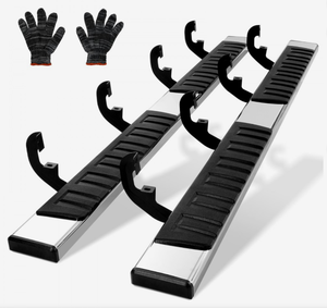 lot 244 image: Running Boards Compatible with 2019-2023 Chevy SilveradoGMC Sierra 15002020-2024 SilveradoSierra 25003500HD Crew Cab (2 Pieces)