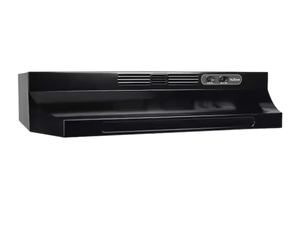 lot 262 image: Broan-NuTone RL6200 Series 24 in. Ductless Under Cabinet Range Hood with Light in Black