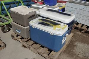 lot 222 image: Pallet of Coolers