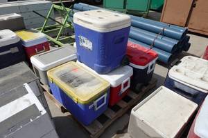 lot 221 image: Pallet of Coolers
