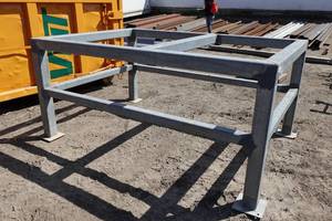lot 72 image: Heavy Duty Galvanized Material Rack