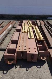 lot 90 image: Steel Beams with Mounting Brackets