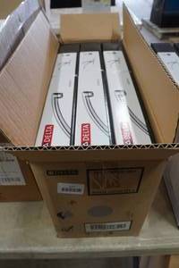 lot 127 image: 3 NEW Delta Chrome Single Handle Kitchen Faucets