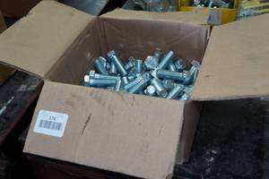 lot 176 image: Stainless Steel Hex Head Bolts - 58 x 2