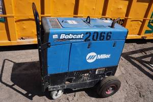 lot 9 image: Miller Bobcat 250 ACDC Welder with 11000 Watt Generator