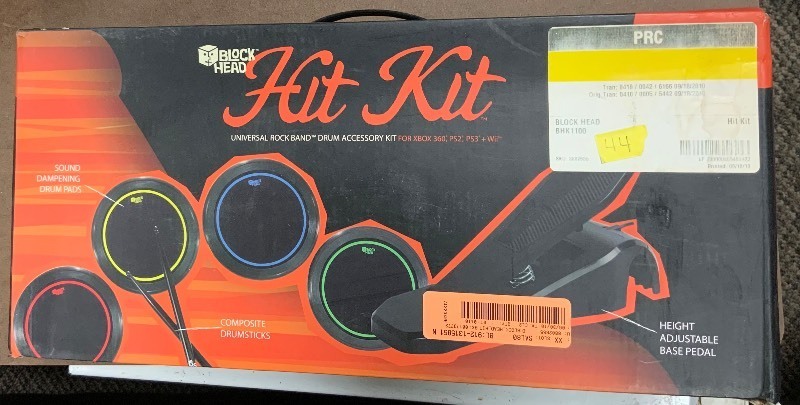 lot 44 image: Block head hit kit for x box 360, ps2, ps3 wii