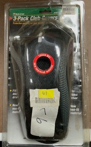 lot 61 image: World Of Golf 3 Pack Club Covers