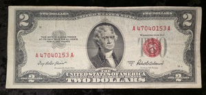 lot 39 image: 1953  Series A Two Dollar Bill