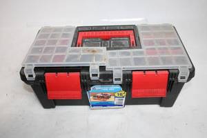 lot 239 image: Professional 16 Tool Box with Removable Tool Tray