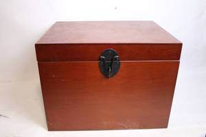 lot 284 image: Wooden Storage Chest with Latch