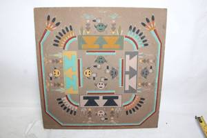 lot 298 image: Native American Sand Painting Artwork