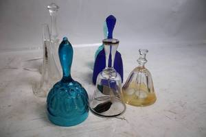lot 54 image: Collection of 7 Vintage Glass Handbells