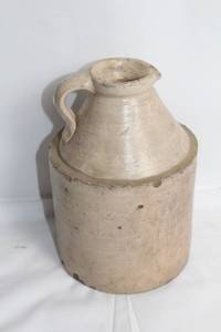 lot 129 image: Antique Stoneware Crock Jug - 10-inch