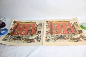 lot 135 image: Norman Rockwell Print The Street Was Never The Same, Set of 2