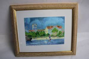 lot A-24 image: Framed Artistic Print of Walt Disney World Beach Club Resort by Alexandria Skorobat