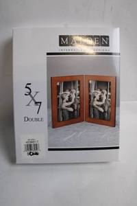 lot 39 image: MALDEN International Designs 5x7 Double Wood Picture Frame