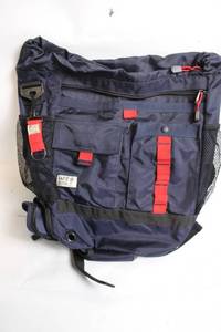lot 112 image: GAP Navy Blue Backpack with Red Accents