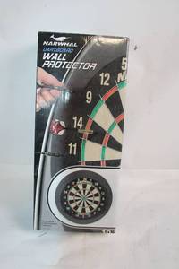 lot 152 image: Narwhal Dartboard Wall Protector, 24-Inch Diameter