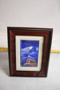 lot 186 image: Framed Artwork Giving Shelter by GregorPaintings.com