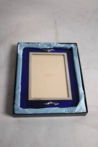 lot 190 image: Mikimoto Blue Enamel Photo Frame with Box