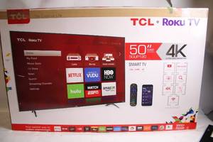 lot A-197 image: TCL Roku 50-Inch 4K UHD Smart TV 50UP120
