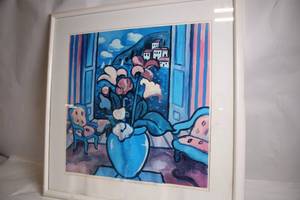 lot A-198 image: Framed Floral Painting by T. White