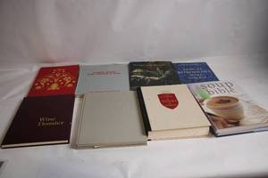 lot 203 image: Collection of 8 Assorted Books on Wine, Art, and Cooking