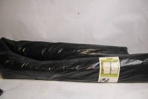 lot 208 image: Navy Floral Dance Reversible Patio Mat 8ft x 11ft