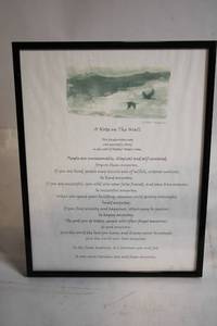 lot 221 image: Framed Poem A Note on The Wall by Mother Teresa - Inspirational Decor