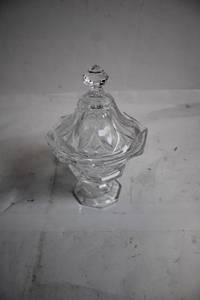 lot 232 image: Crystal Candy Dish with Lid