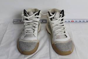 lot 254 image: Adidas Mens Size 10.5 High-Top Sneakers