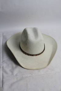 lot 303 image: Suede Cowboy Style Hat Medium Size Made in Mexico