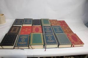 lot 9 image: Collection of Classic Leather-bound Books