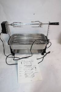 lot 60 image: Electric Rotisserie Grill with Manual