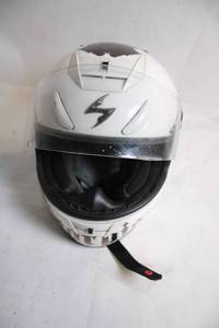 lot 62 image: Scorpion Full-Face Motorcycle Helmet with Unique Graphics