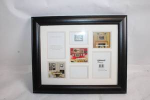 lot 81 image: 11x14 Multi-Opening Picture Frame with Black Wood Border