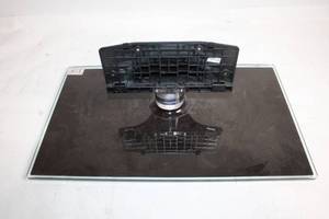 lot 99 image: Durable Black TV Stand Base with Swivel Mount