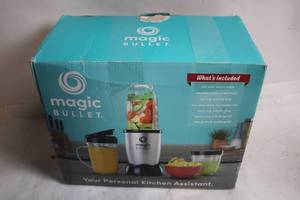 lot 132 image: Magic Bullet Blender with Accessories - 250 Watt Motor