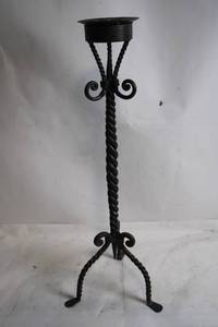 lot 134 image: Wrought Iron Candle Holder Stand